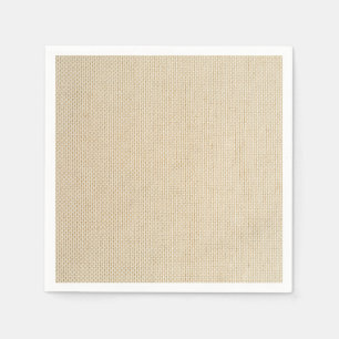 Faux burlap pattern napkin
