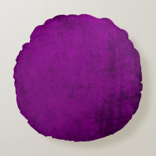 Faux Burst of Purple Velvet Round Cushion