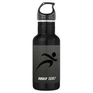 Faux Carbon Fibre; Running 532 Ml Water Bottle