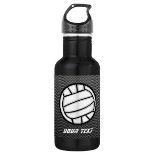 Faux Carbon Fibre Volleyball 532 Ml Water Bottle