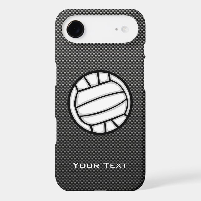 Faux Carbon Fibre Volleyball Case-Mate iPhone Case (Back)