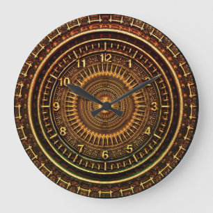 Faux Carved Wood Clock