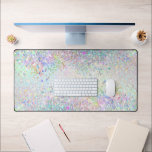 faux chunky glitter desk mat<br><div class="desc">chunky glitter design desk mat</div>