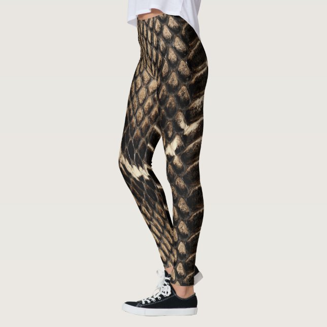 Faux Cobra Snake Skin Leggings (Left)
