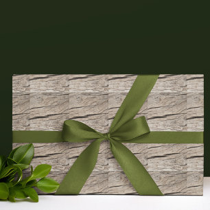 Faux Cracked Tree Bark Wrapping Paper