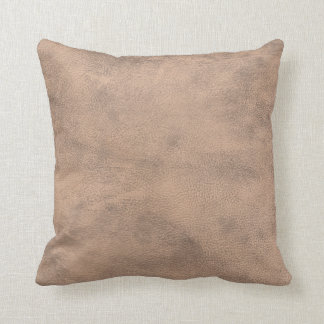 Faux Cream Cowhide Leather Cushion