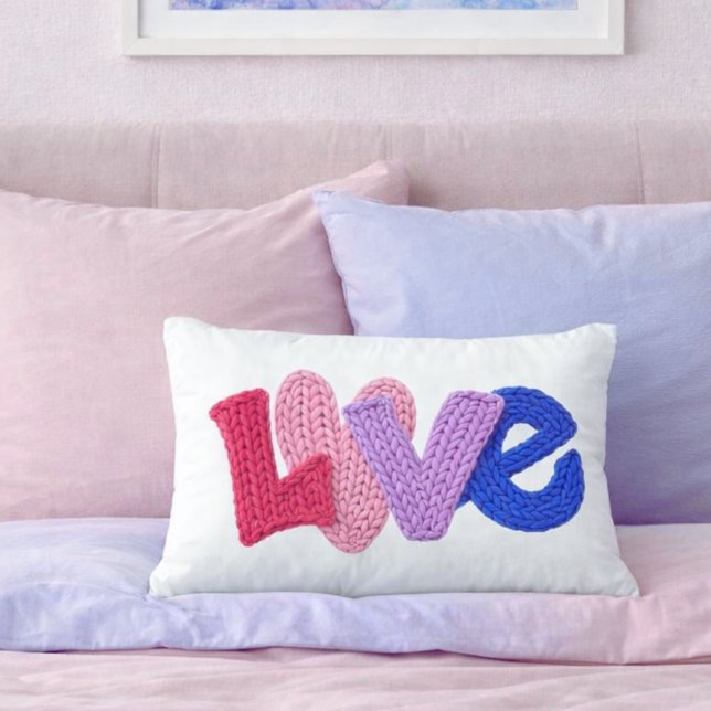 Faux Crochet Love Accent Pillow (Creator Uploaded)