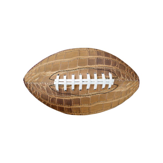 Faux Crocodile Leather Animal Skin Pattern American Football (Front)