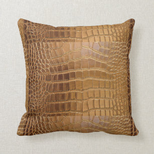 Crocodile Skin Decorative Throw Cushions Zazzle Uk