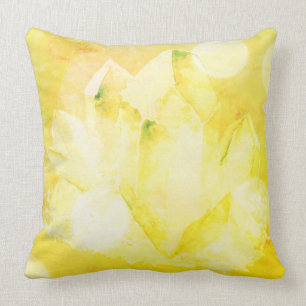 *~* Faux Crystals Citrine Yellow New Age Cushion
