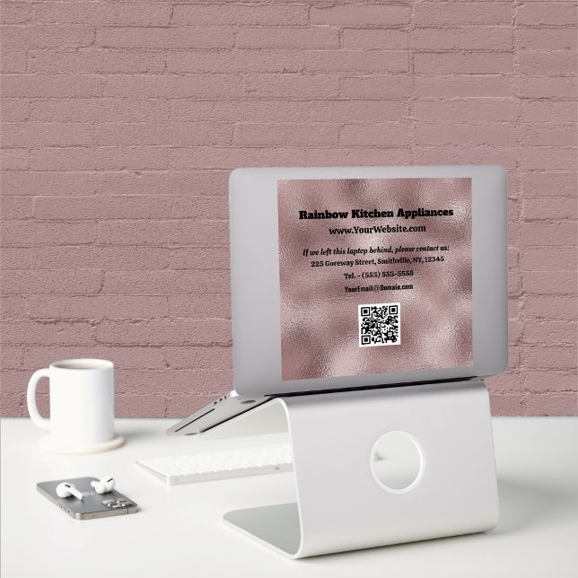 Faux Dark Pink Metallic (Faux Dark Pink Metallic Sticker by Office Accessories Shop)