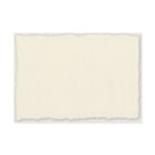 Faux Deckle Edge Ivory White Wedding Horizontal