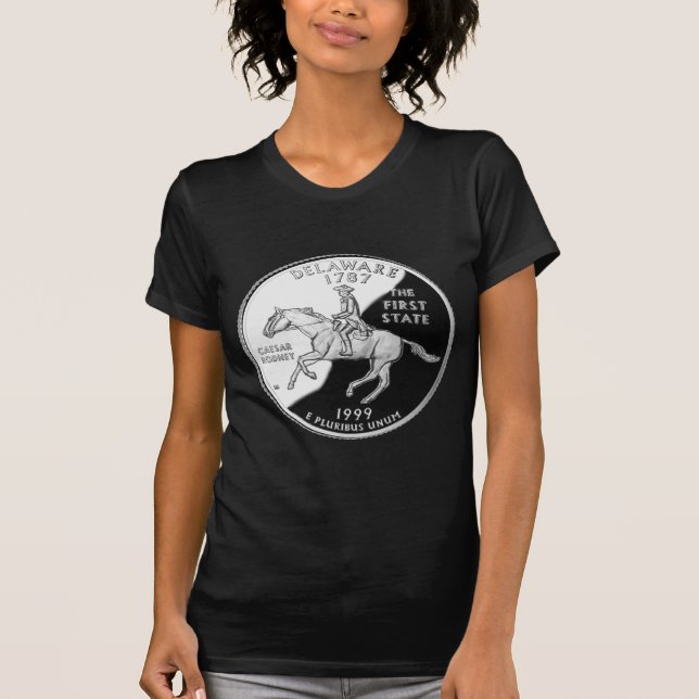 Faux Delaware State Quarter T-Shirt (Front)