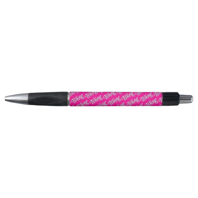Faux diamond on hot pink bling design (Front)