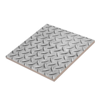 Faux Diamond Plating Background Tile