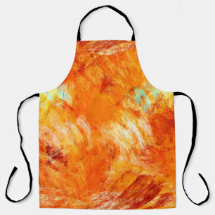 Faux digital brushstroke seamless texture. Colorfu Apron