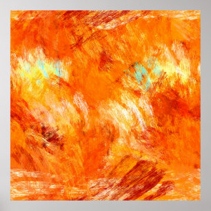 Faux digital brushstroke seamless texture. Colorfu Poster