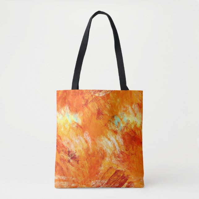 Faux digital brushstroke seamless texture. Colorfu Tote Bag (Front)