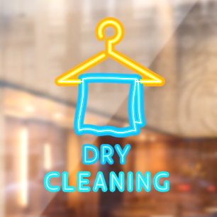 Faux Dry Cleaning Neon Sign Dry Cleaners Front 