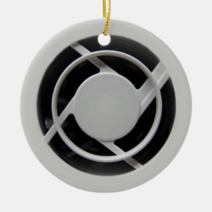 Faux Electronics Cooling Fan Ceramic Tree Decoration