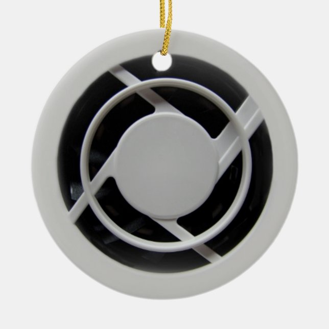 Faux Electronics Cooling Fan Ceramic Tree Decoration (Front)