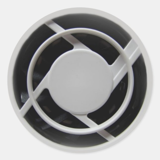 Faux Electronics Cooling Fan Classic Round Sticker (Front)