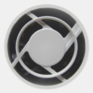 Faux Electronics Cooling Fan Classic Round Sticker