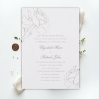Faux Embossed Roses Pearl Formal Parents Wedding