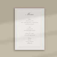 Faux Embossed Triple Frame Traditional Wedding