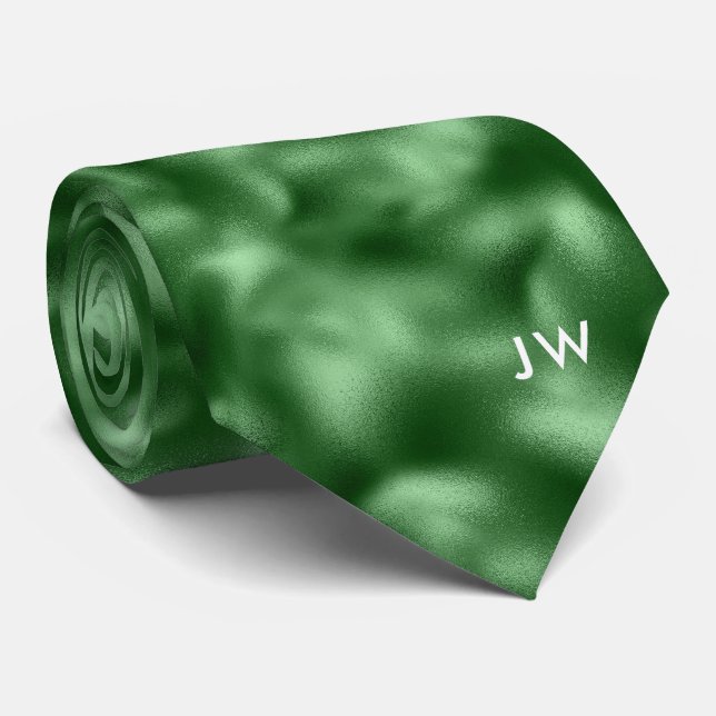 Faux Emerald Green Foil | St. Patrick's Day Tie (Rolled)