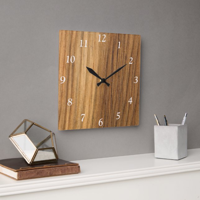 Faux Finished Barn Wood Clock (Office)