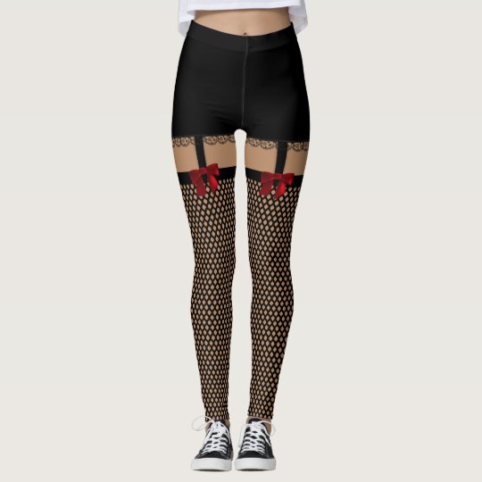 Faux Fishnet Stockings Lingerie Costume 