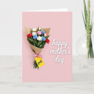 Faux Floral Bouquet Art Card