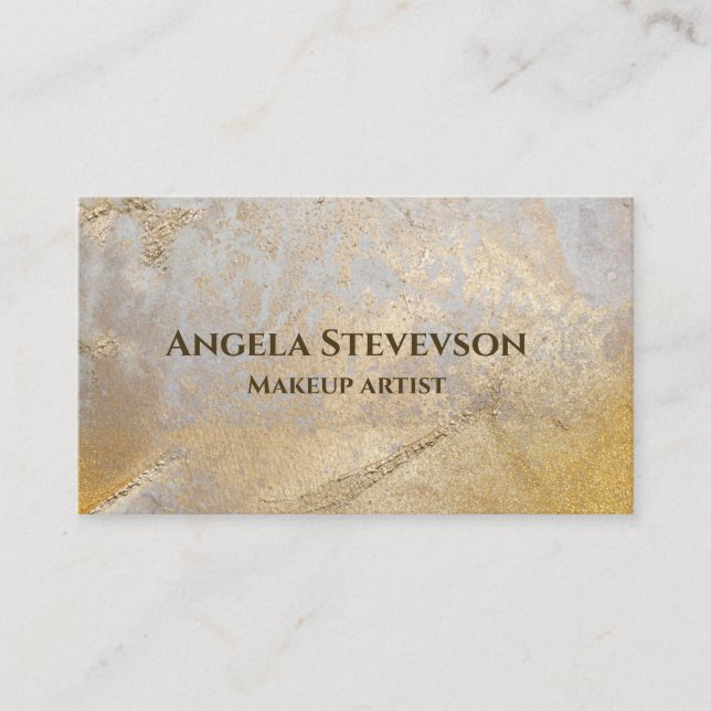 faux foil gold business card (Front)