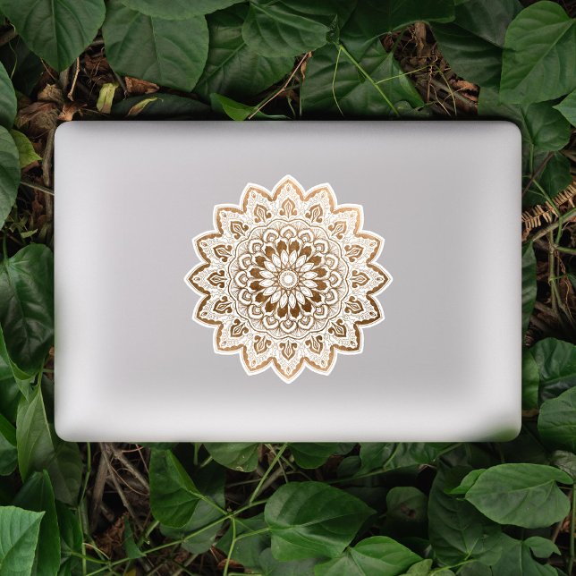 Faux Foil Gold Hand Drawn Mandala (Creator Uploaded)