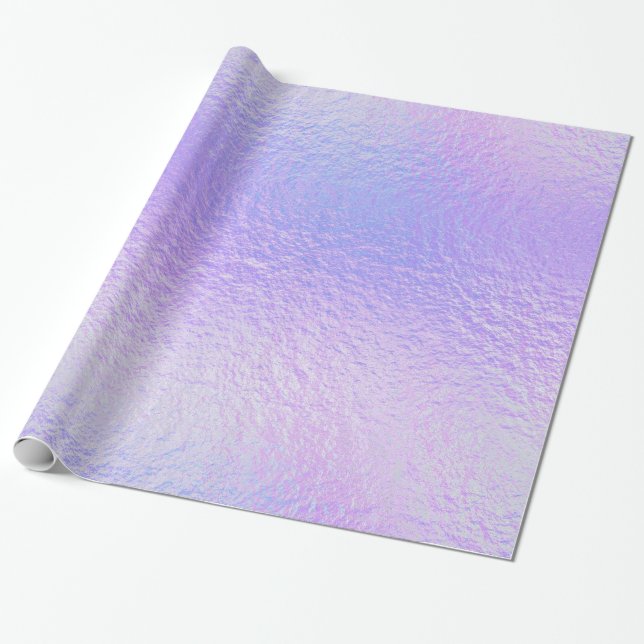 Faux Foil Iridescent 5- All Options Wrapping Paper (Unrolled)