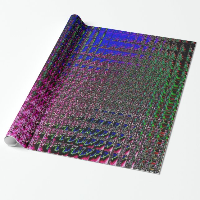 Faux Foil Multi Colour Wrapping Paper (Unrolled)