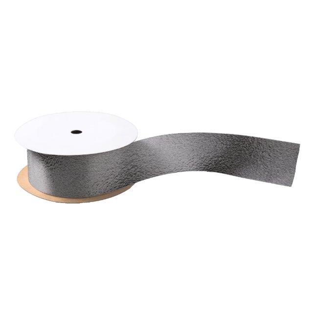 Faux Foil Pewter 1.5" - All Options Satin Ribbon (Spool)
