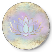 faux foil purple blue lotus
