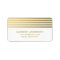 Faux Foil Stripes | Graduation Address Label