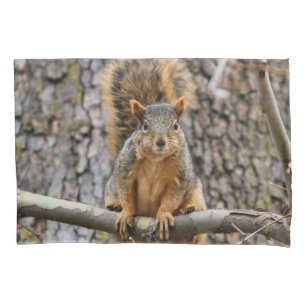 Faux fox squirrel pillowcase