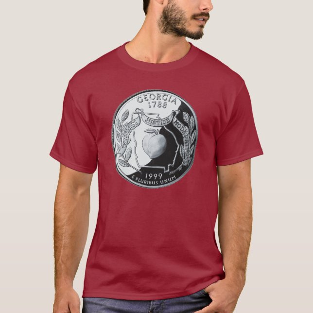 Faux Georgia State Quarter T-Shirt (Front)