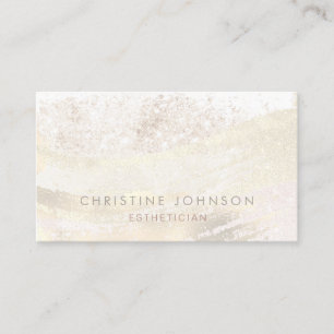 FAUX glitter and foil pattern aesthetician Business Card