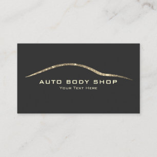 Faux Glitter Automotive - Body Shop Business Card