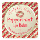 Faux Glitter Christmas DIY Handmade Lip Balm Label