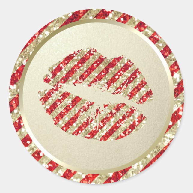 Faux Glitter Christmas DIY Handmade Lip Balm Label (Front)