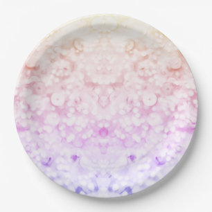 Faux Glitter Confetti Paper Plate