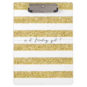 Faux Glitter Is It Friday Yet? Clipboard
