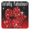 (faux) Glitter Lips Totally Fabulous red