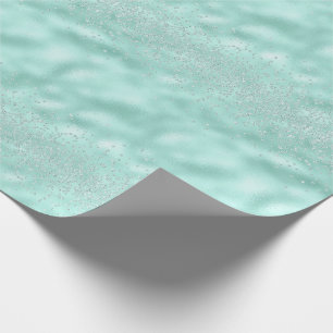 Faux Glitter Pastel Sparkle Elegant Shiny Chic Wrapping Paper